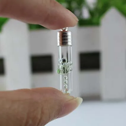 Green Dragonfly 10 шт. 6 мм Tube Стрекоза формирование микрорельфа имени на рисе украшение в виде флакончика с металлической Кепки риса подвеска-флакончик Цепочки и ожерелья подвеска - Окраска металла: Green Dragonfly