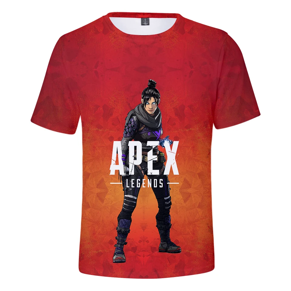 Aikooki 3D Apex Legends футболки для мужчин/женщин Летняя футболка с короткими рукавами футболка для мальчиков/девочек Apex Legends дышащая крутая дизайнерская футболка
