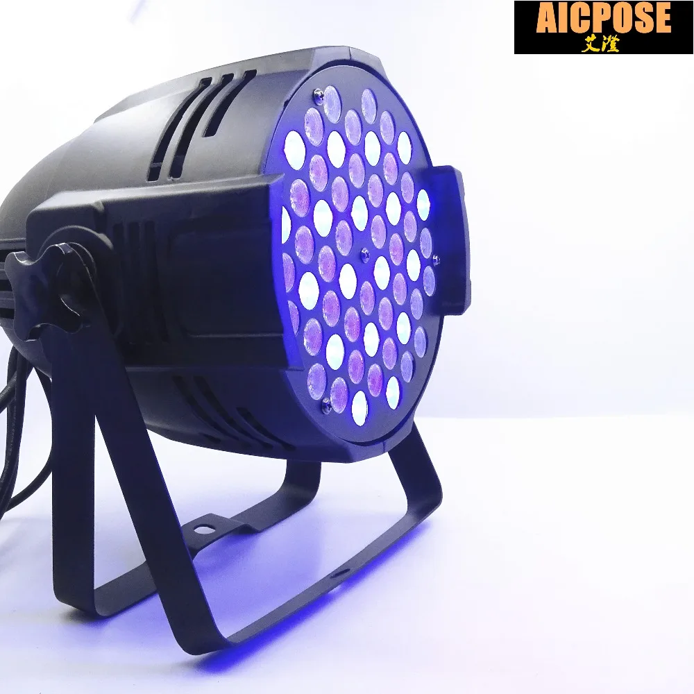 10 шт./лот 54x3 Вт светодиодные прожекторы Par RGBW плоские dmx512 для дискотек