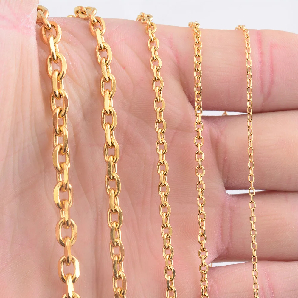 Ожерелье из нержавеющей стали с кубинской цепью 1 6/2 4/3/4/5 мм|fashion jewelry|jewelry fashioncuban