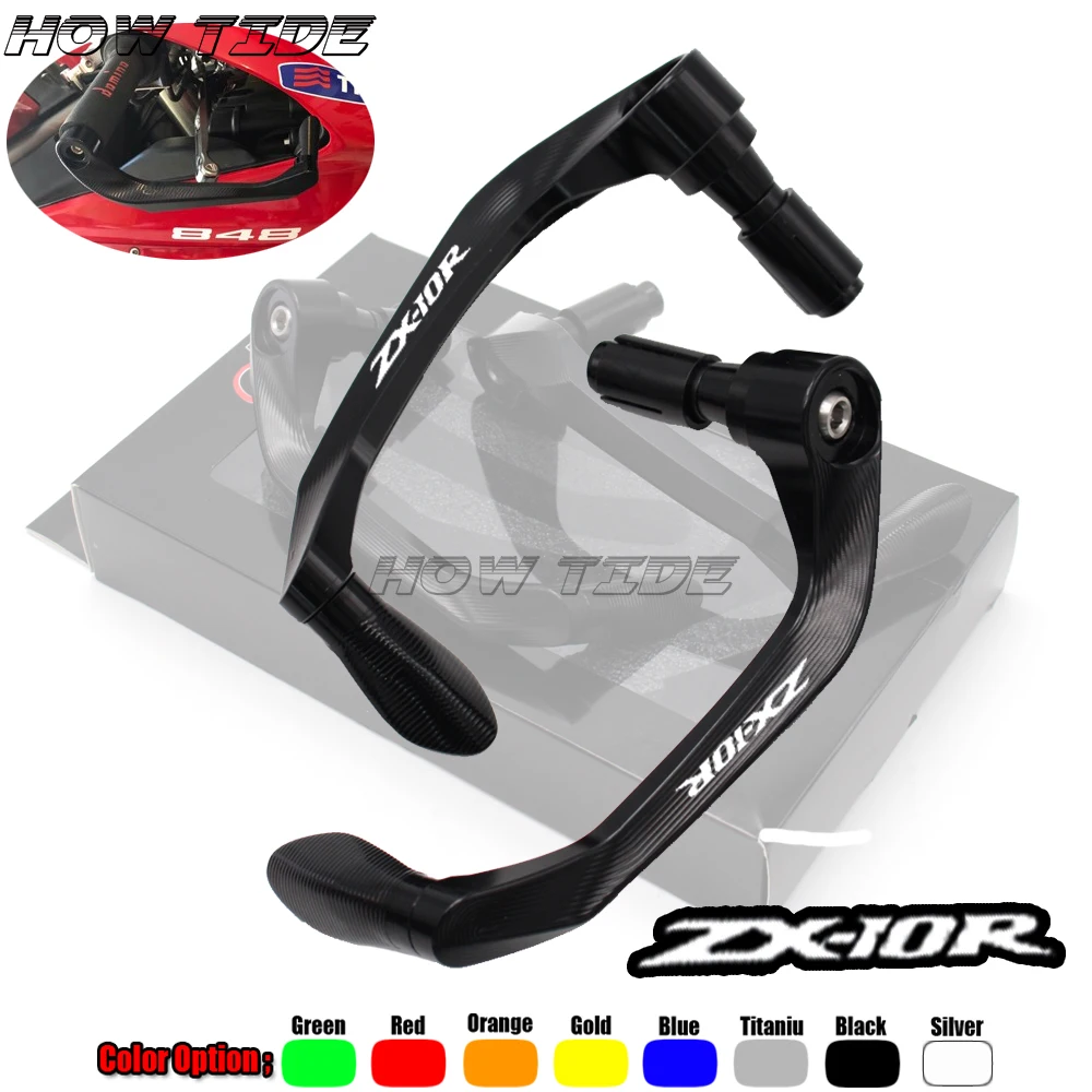 

Universal 7/8" 22mm Motorcycle Handlebar Brake Clutch Levers Protector Guard For Kawasaki ZX10R ZX 10R ZX-10R