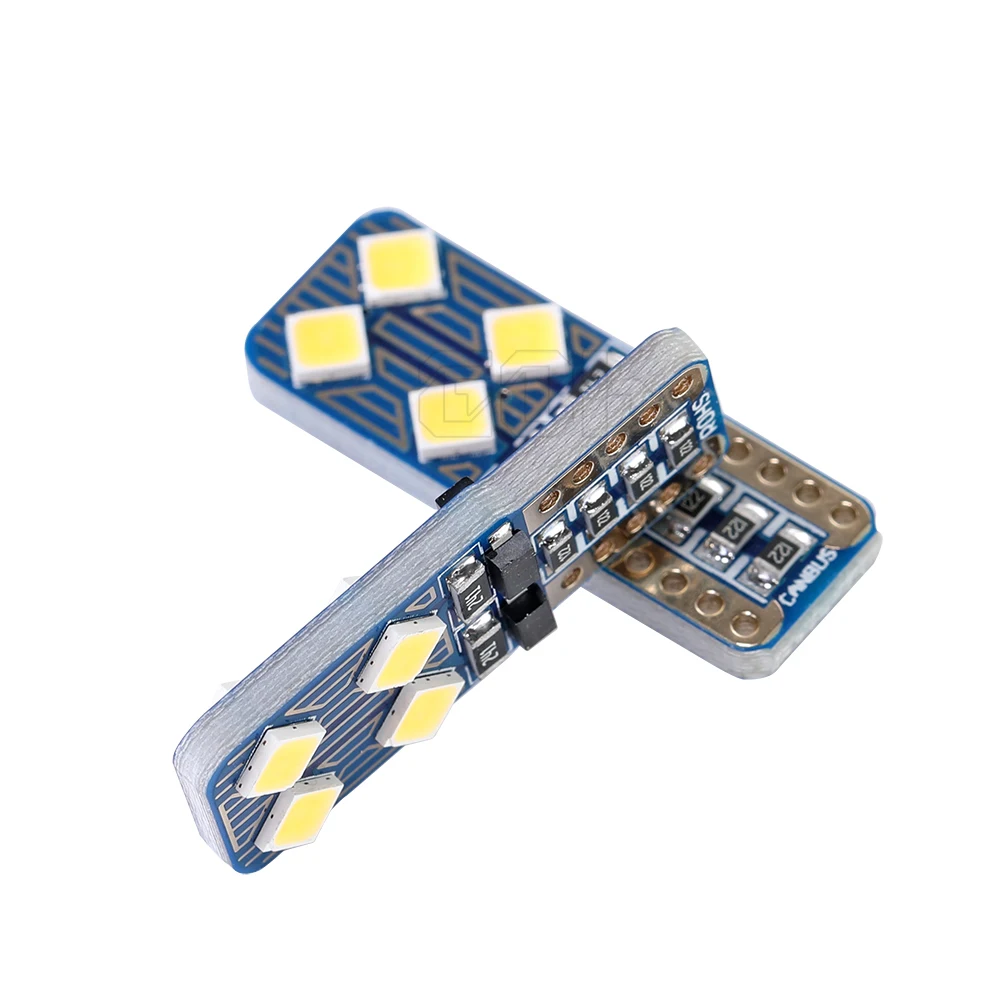 10 шт. светодиодные лампы T10 Canbus 8smd 3030 Led w5w 168 194 автомобильные Внутренние огни