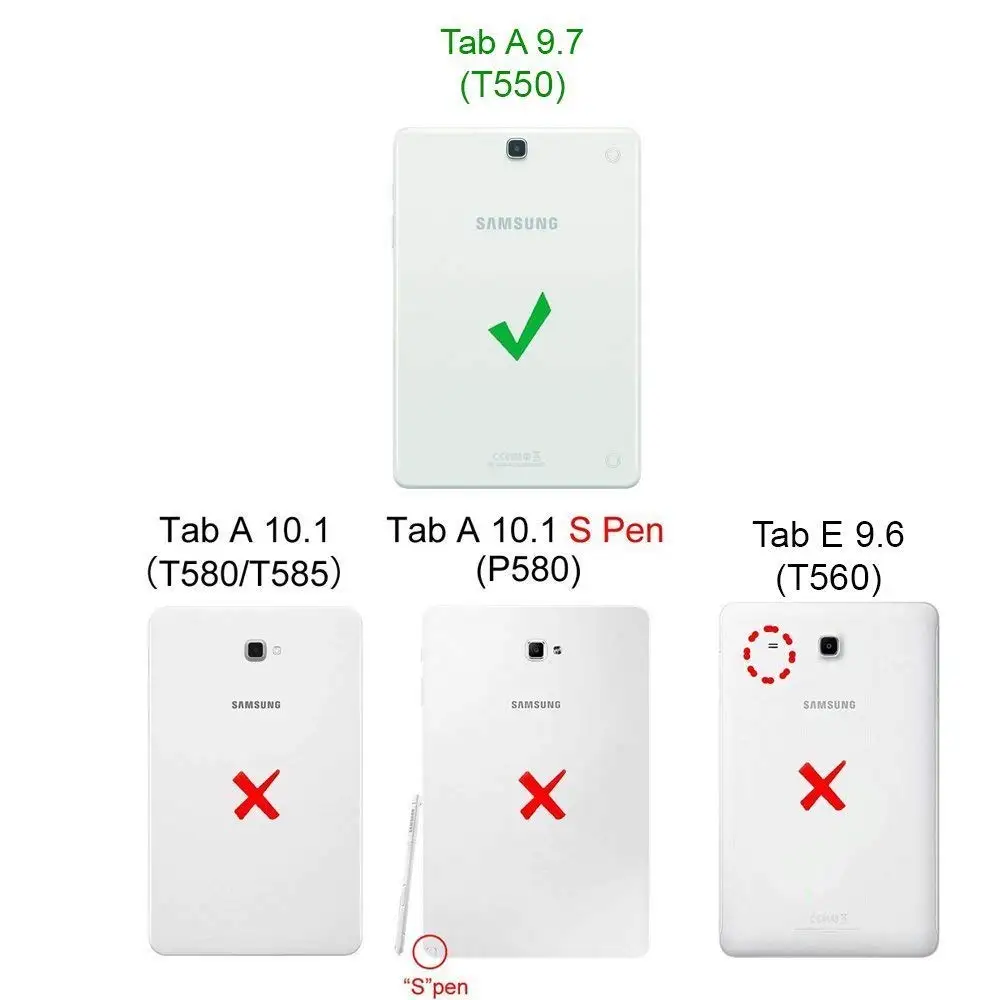 Чехол для samsung Galaxy Tab A 9 7 SM T550 T555 P550 чехол детей безопасный противоударный