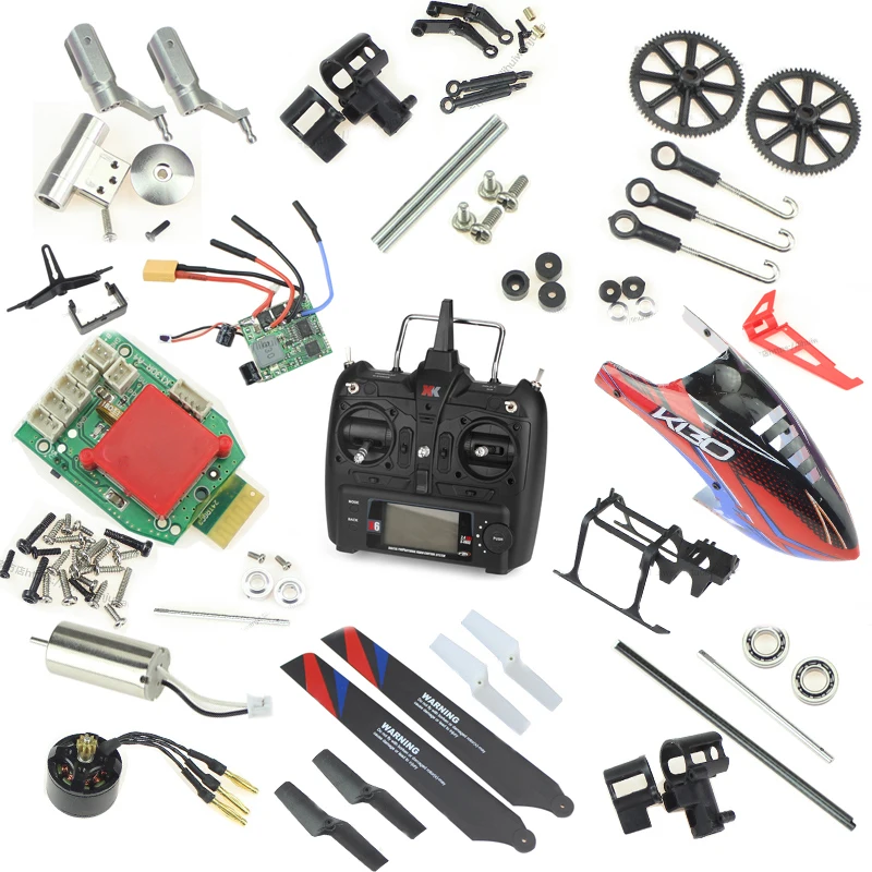 XK K130 2 4G 6CH бесщеточный 3D6G система бесflybarless RC вертолет части лопастей двигателя