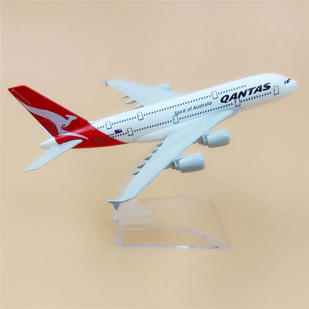 16 см металлический сплав самолет модель Air Австралийский qantas A380 Airways самолета Airbus 380 Airlines модель самолета W Стенд ремесла подарок
