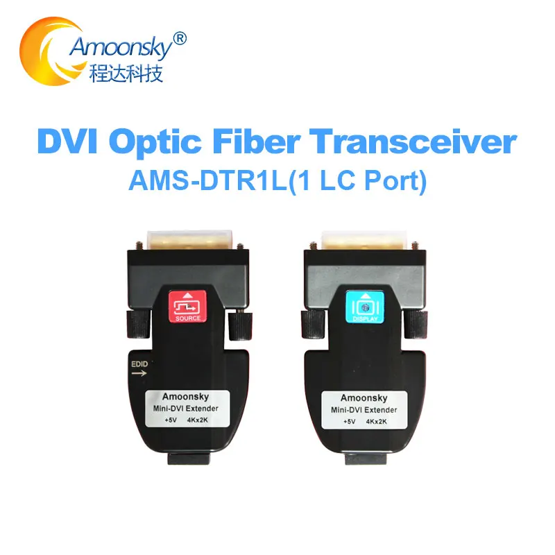 4K HD одномодовый оптический удлинитель DVI трансивер DTR1L поддержка больших