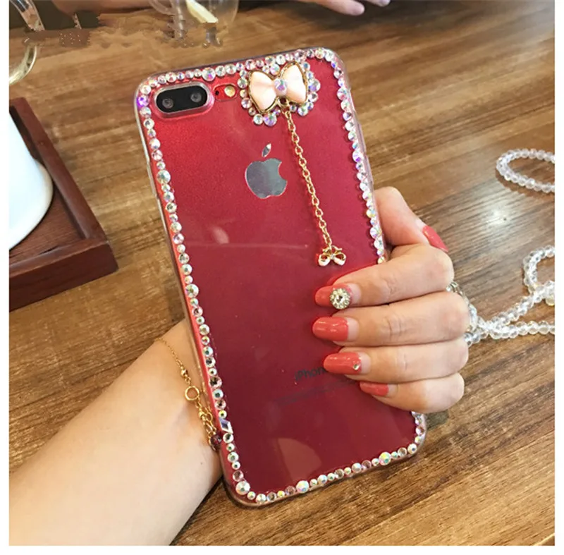 Блестящий чехол для телефона Apple iPhone 11 Pro MAX 5S SE 8 7 6 6S Plus X XS XR милая алмазная