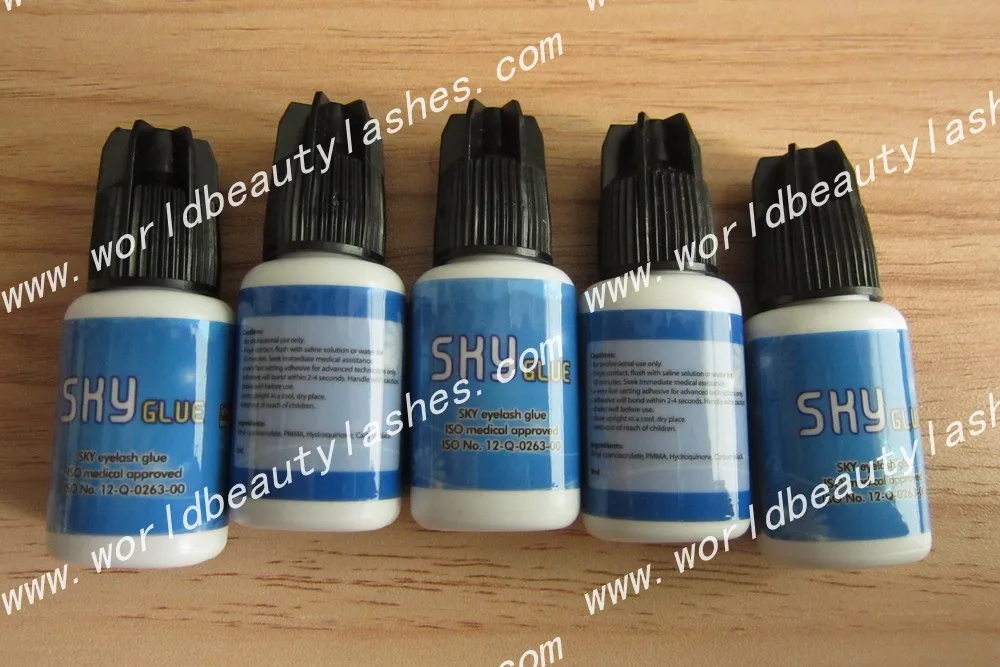 5pcs/LOT Kroea False Eyelash extensions sky s+ Glue adhesive Super strong Long Lasting 35 days | Красота и здоровье