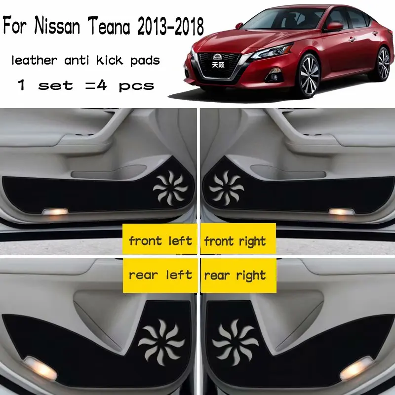4 шт. кожаные Коврики для Nissan Teana Altima l33 2013 2014 2015 2016 2017 2018|Вкладыши защиты от следов| |