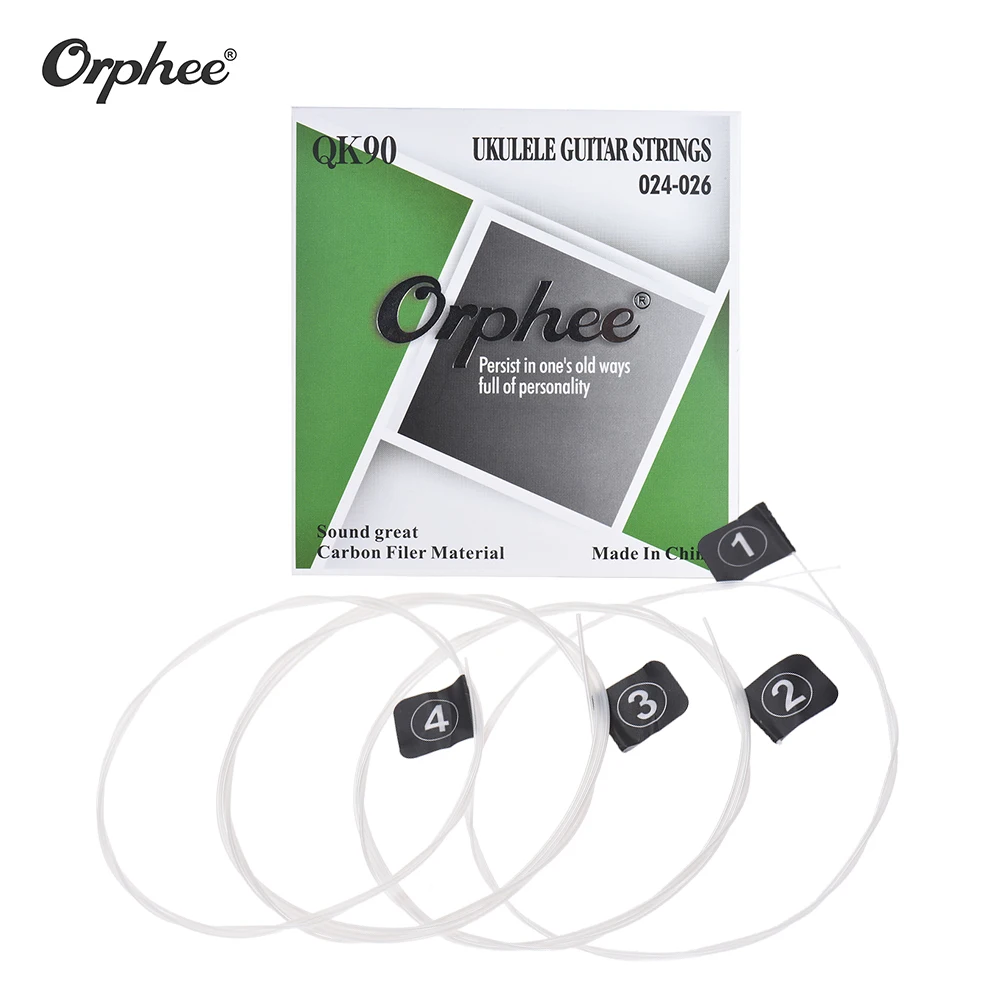 Высокое качество Orphee QK90 Струны для укулеле 4 шт./компл. Замена (.024 .026) нейлон и