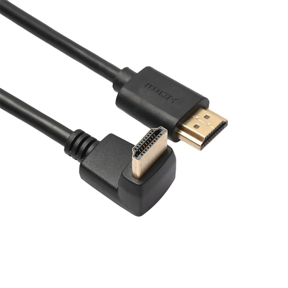 REXLIS Кабель HDMI 270/90 градусов угол HDMI к кабелю HDMI 5 m 1,5 м 2 м 3 м HDMI 2,0 кабель 4 K 3D для ТВ PS3 проектор компьютерный кабель