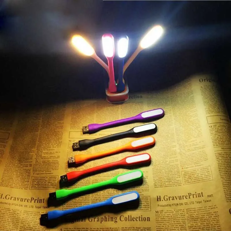 Ультраяркая Светодиодная лампа 1 2 Вт с USB для ноутбука компьютера ПК портативная
