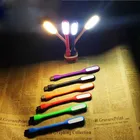 Ультраяркая Светодиодная лампа 1,2 Вт с USB для ноутбука, компьютера, ноутбука, ПК, портативная Гибкая Металлическая Светодиодная лампа с USB-разъемом, светильник ильник для книг