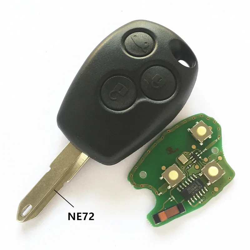 QCONTROL Автомобильный Дистанционный ключ для Renault Duster Logan Fluence Clio Vivaro Movano Master trafboard