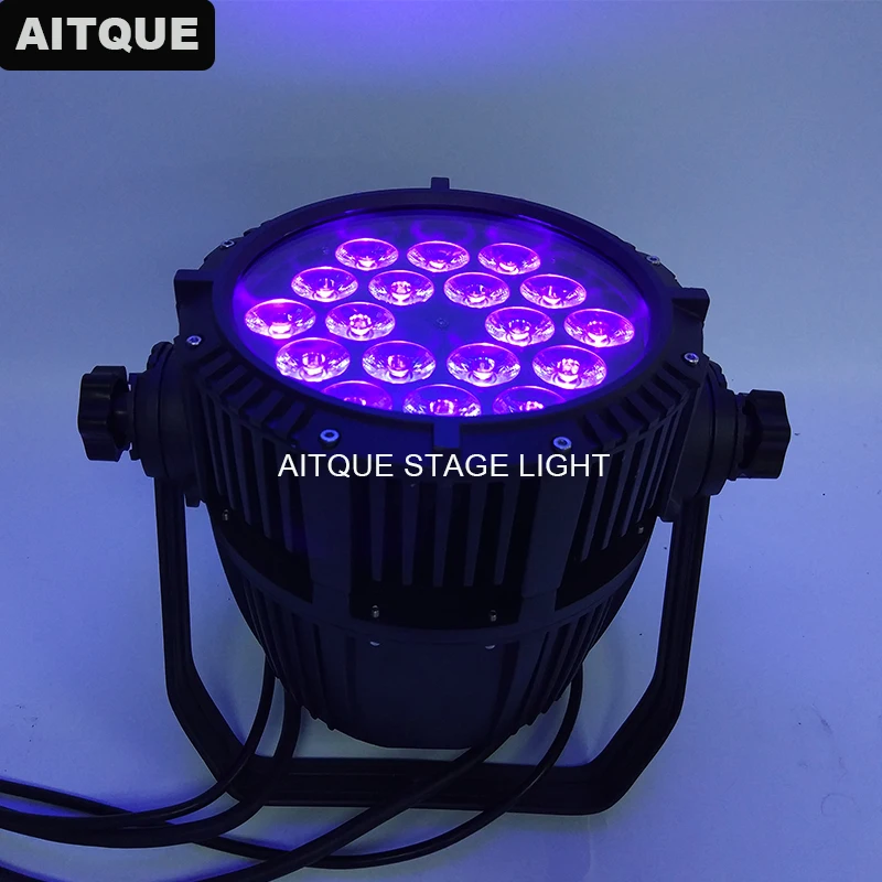 6 Лот свет этапа открытый dmx 18x18 Вт 6in1 rgbwa uv led номинальной par уличная