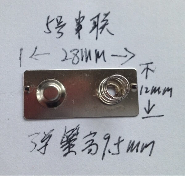 

AA Battery Box Spring Pieces Series connection 28 * 12MM 100PCS