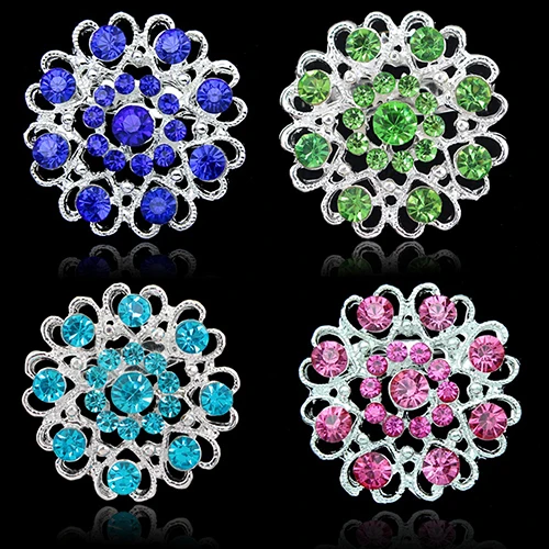 Горная хрусталя кристаллическая брошь с отверстиями воротник шпилька