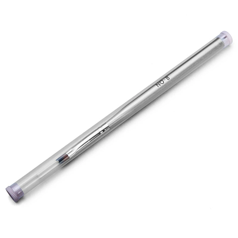 1 шт полумесяц Французский ногтей кисточка для нанесения гель-лака ручка лак для ногтей Живопись для рисования французские Советы Маникюр Ручка дизайн кисти DIY Инструменты нейлон