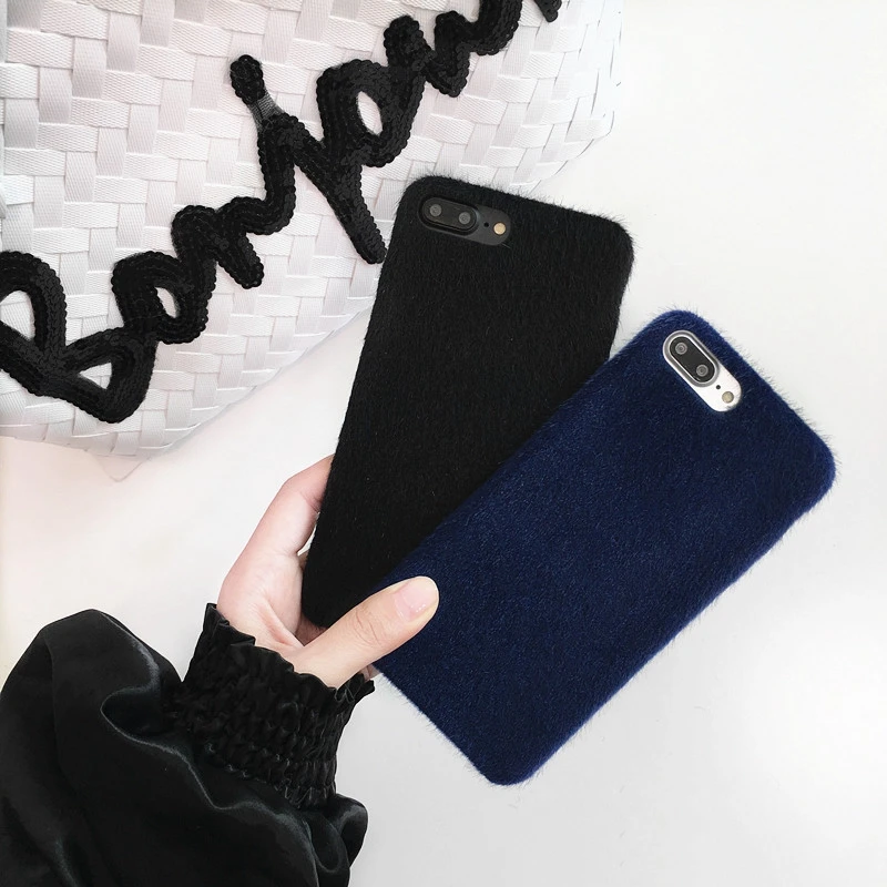 OLLIVAN Fundas меховые силиконовые чехлы для телефонов iPhone X 8 7 s 6 S Plus Iphone XS Max Xr Чехол