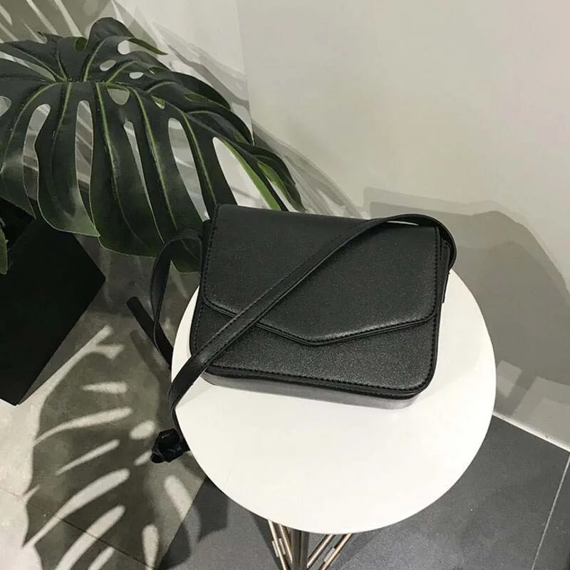 Винтажные маленькие сумки через плечо для женщин сумка девушек однотонная