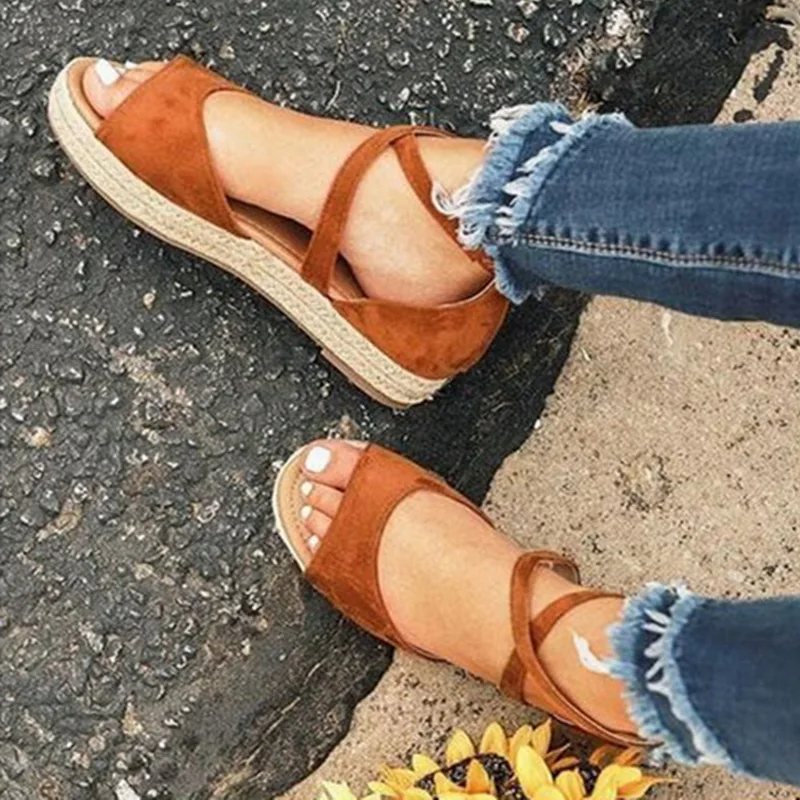 Женские сандалии-гладиаторы Летняя обувь с открытым носком дизайнерские римские