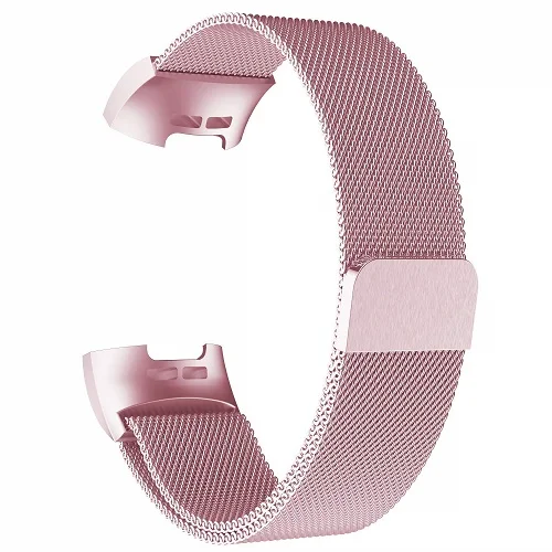 Rose Pink Ремешок Ktab для Fitbit Charge 3 ремешка для женщин и мужчин Миланская петля стальной металлический ремешок для Fitbit Charge3 - Цвет: Rose Pink