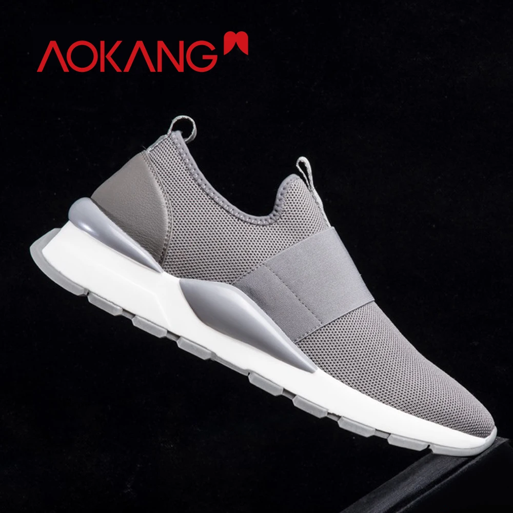 AOKANG/2019 г. Весенняя повседневная обувь мужские кроссовки из дышащего сетчатого