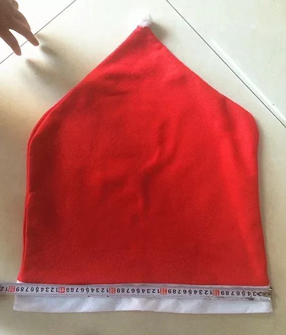 

10PCS Free Shipping Santa Clause Hat Chair Back Covers Christmas Dinner Table Party Decor Gift Xmas