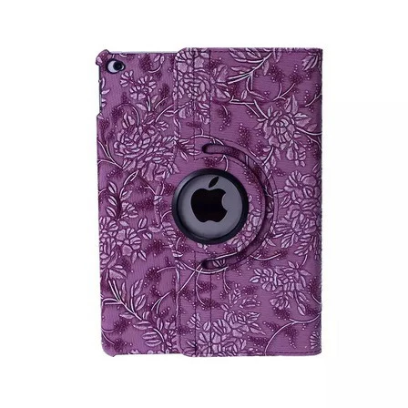 568-grape-purple Чехол для iPad Air/Air 2/для iPad 9,7 дюймов / YRSKV 360 виноградный узор искусственная кожа Вращающийся Смарт Стенд планшет - Цвет: 568-grape-purple