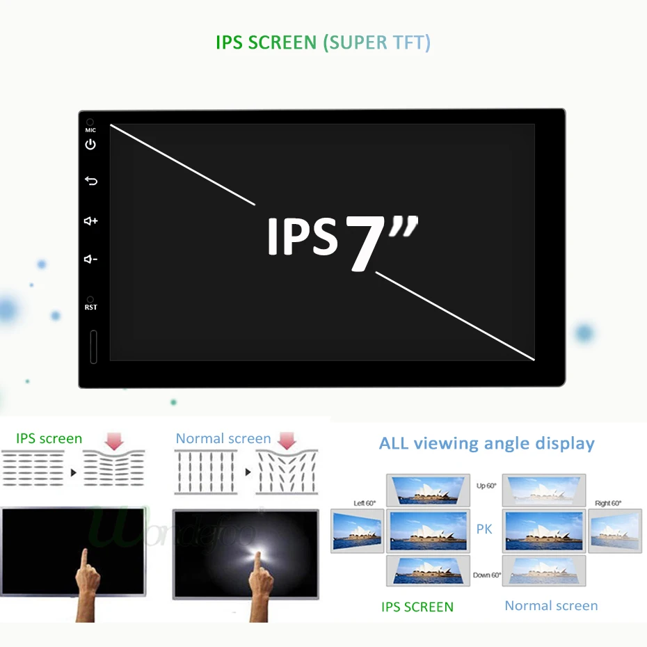 " ips экран Android 9,0 4G 64G 8 CORE 2 DIN универсальный gps Стерео Радио Навигация мультимедийный приемник без DVD плеера