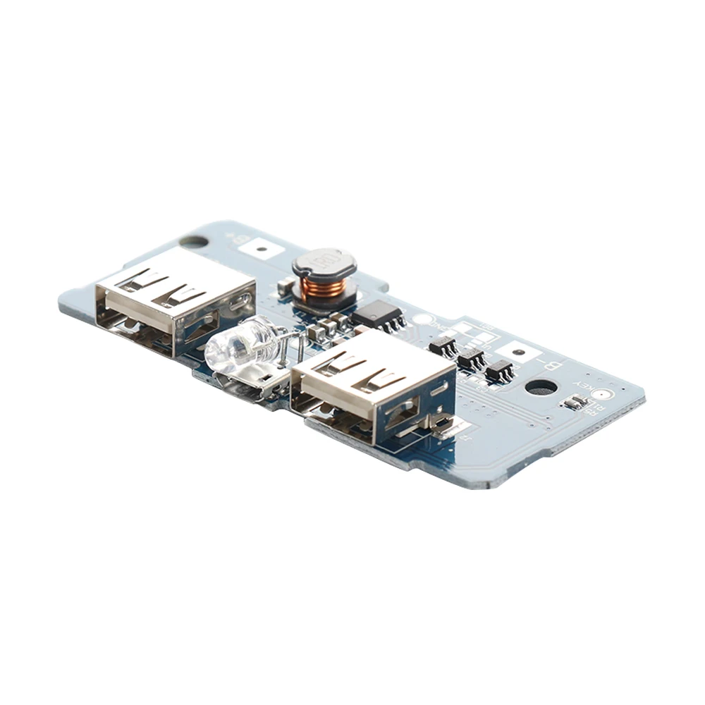 18650 Двойной Micro USB 3 7 в до 5 В 2A повышающий Мобильный Внешний аккумулятор DIY зарядное