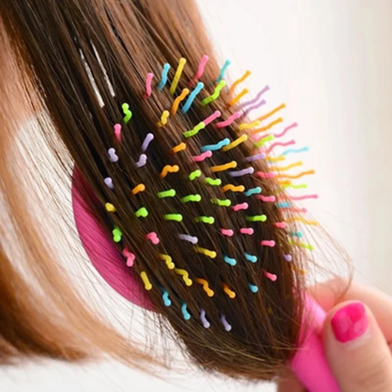 Магия массаж гребень Кисточки Радуга объем Инструменты для укладки волос анти