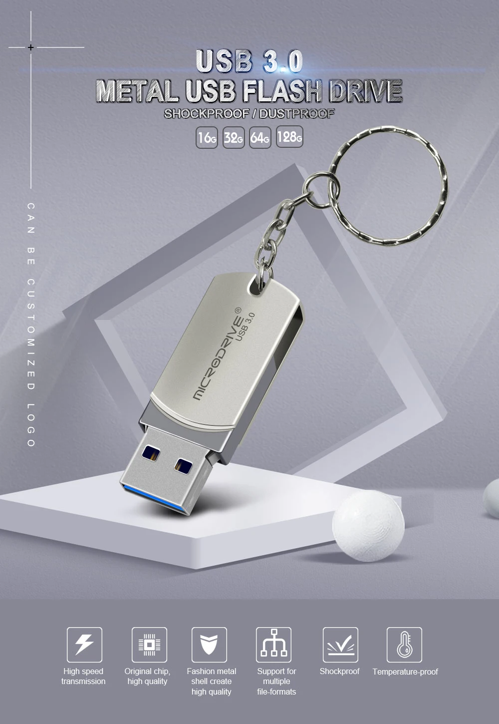 Флеш-накопитель, реальная емкость, 32 ГБ, usb флеш-накопитель, usb 3,0, 16 ГБ, 32 ГБ, 64 ГБ, 128 ГБ, флеш-память, USB флеш-накопитель с кольцом для ключей