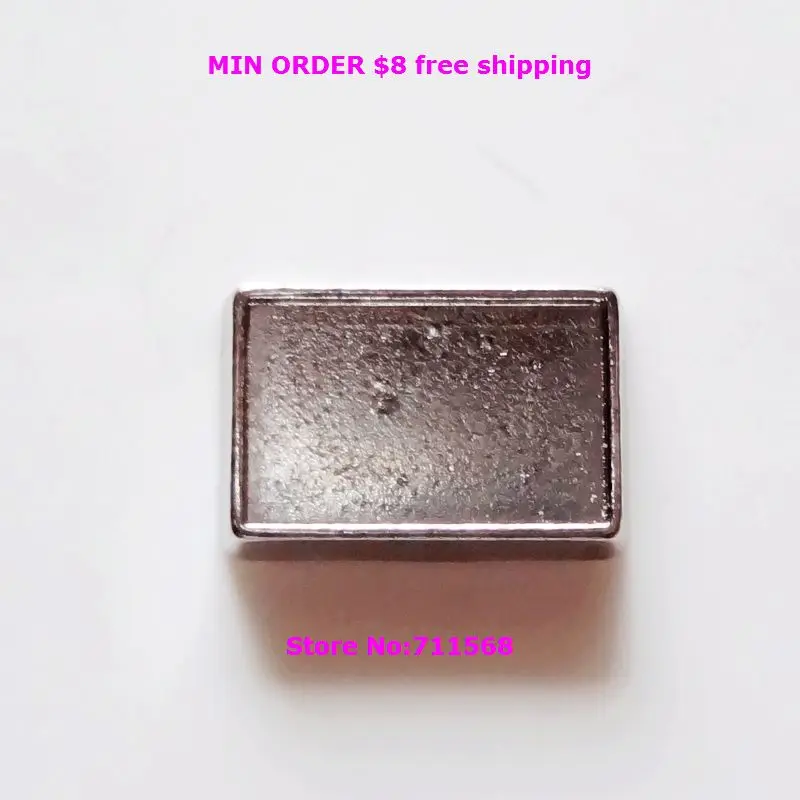 Пустые прямоугольные Плавающие Подвески для вашего собственного фото логотип DYI