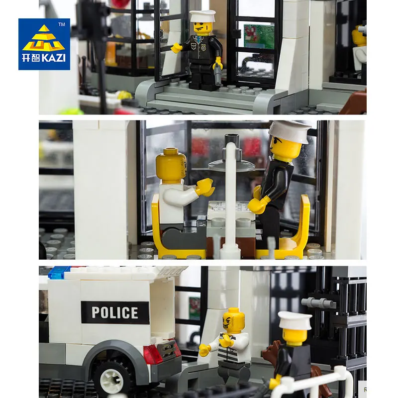 Станция Кази полиции центральный строительные блоки игрушки модель подарок