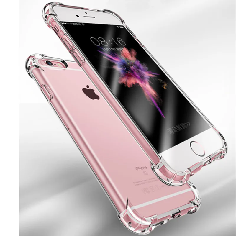 

10 Pcs Shockproof Silicone Phone Case For Iphone 12 11 X Xs Xr Xs Max 8 7 Plus 6 6s Plus Case Transparent Protection Back Cover