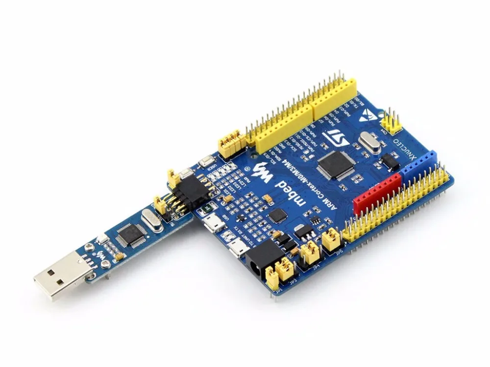 XNUCLEO-F411RE пакет b STM32 развитию + 3 Щиты (OLED RTC АЦП/ЦАП аудио кодек...) ST Link Совместимость