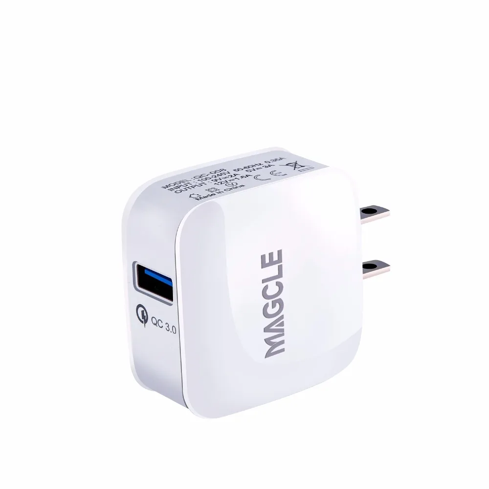 Быстрое зарядное устройство Magcle 3 0 QC3.0 18 Вт USB быстрое + usb кабель 2A для Samsung Huawei Xiaomi