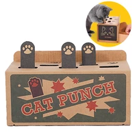 funny cat toys pet punch scratch toy interactive mole mice game toy diy mouse pop up puzzle for cats treat exercise training