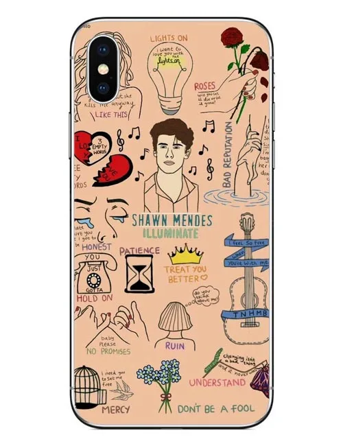 Хит поп-певица Шон Мендес Magcon телефонные чехлы для iPhone X 10 Жесткий ПК чехол 8 8Plus 7