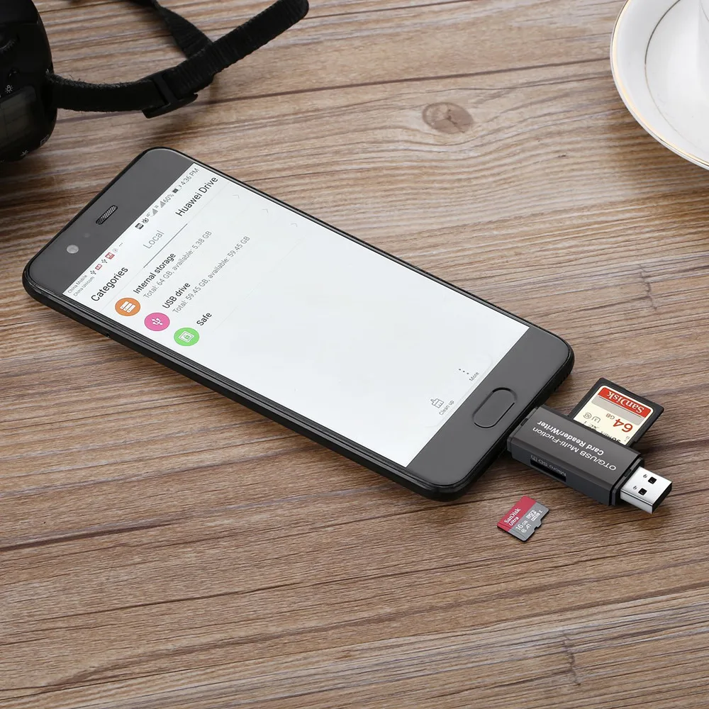 2 in 1 USB OTG Card Reader Flash Drive High-speed 2.0 Universal TF/SD for Android phone Computer Extension Headers | Мобильные