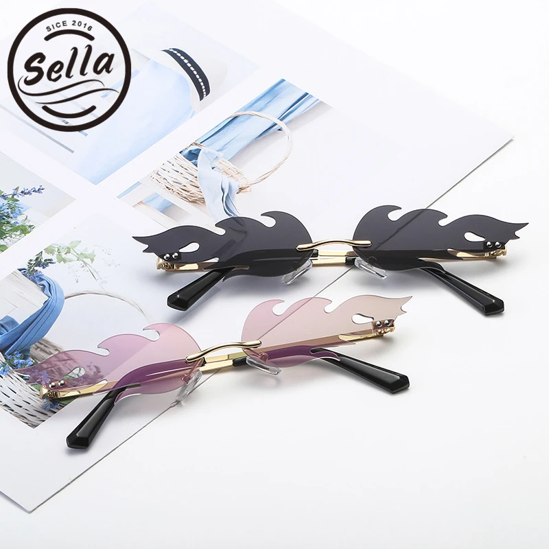 Новинка 2019 трендовые Модные металлические солнцезащитные очки Sella в форме
