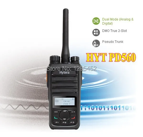 HYT рация ПМР 400-470 МГц hytera walkie talkie PD560/PD-560/PD-56X Портативное двухстороннее радио