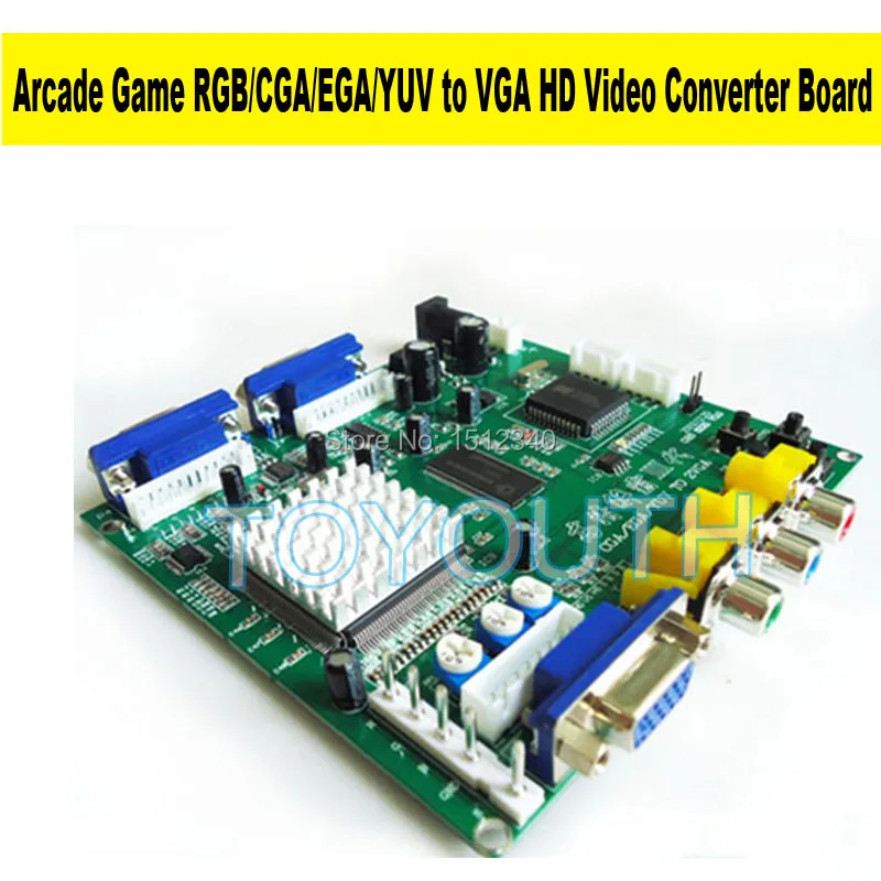 NEW Arcade Game RGB/CGA/EGA/YUV to VGA HD Video Converter Board HD9800/GBS8200 Hot green board | Спорт и развлечения