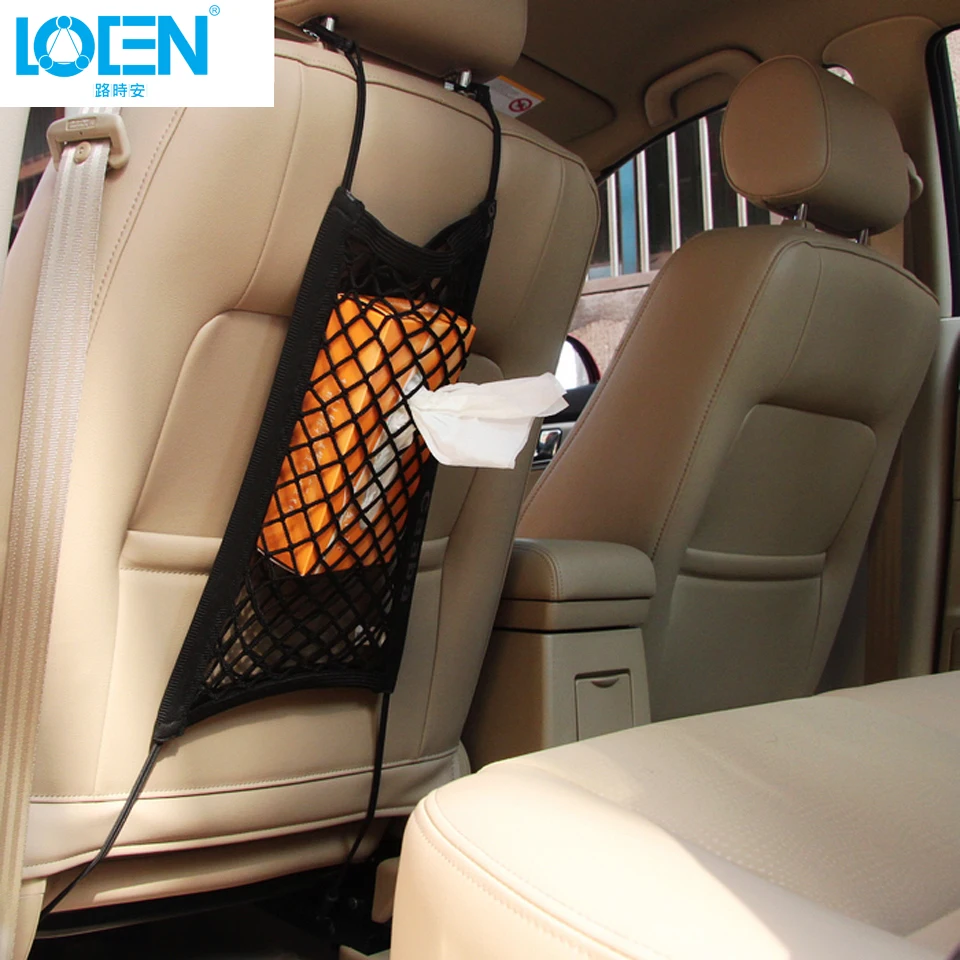 Car Truck Storage: Luggage Hooks Hanging Organizer Holder, Car Elastic Seat Bag Mesh Net Storage Bag, Car Phone Holder image 2