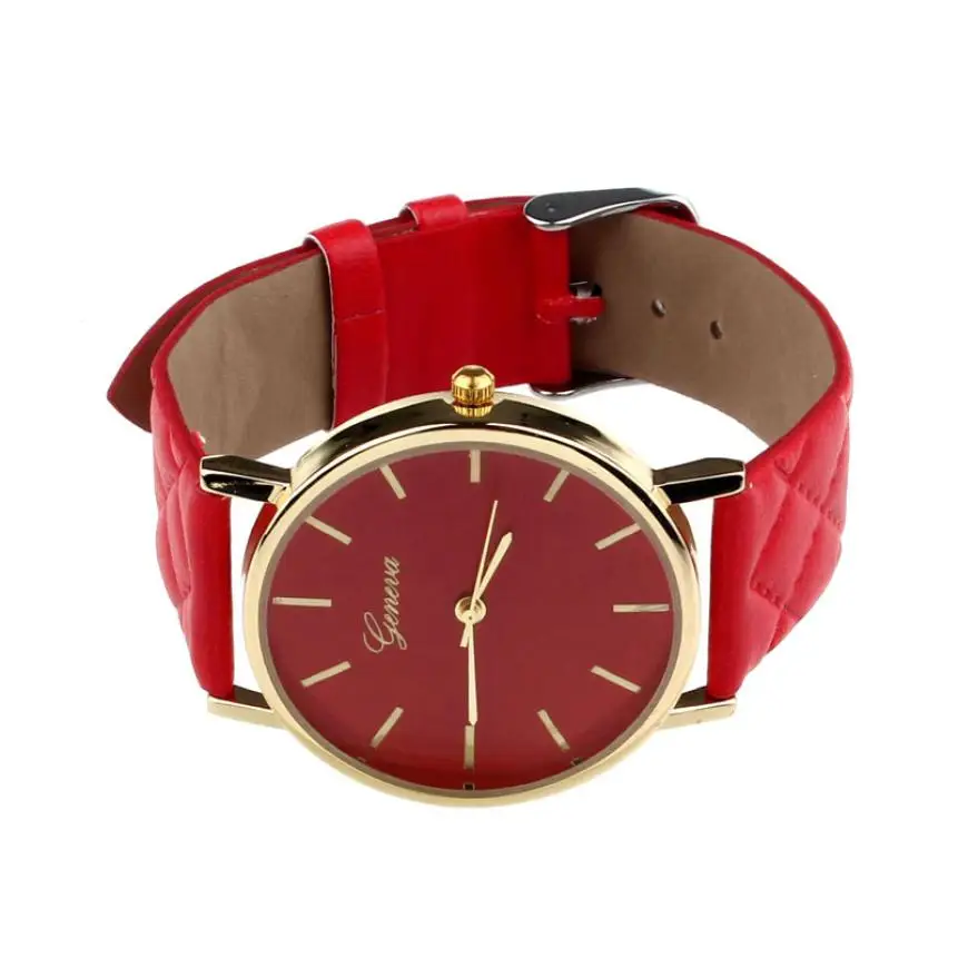 Женские часы Reloj Mujer Geneva из искусственной кожи аналоговые кварцевые платья женские наручные часы спортивные часы браслет Relogio Feminino D