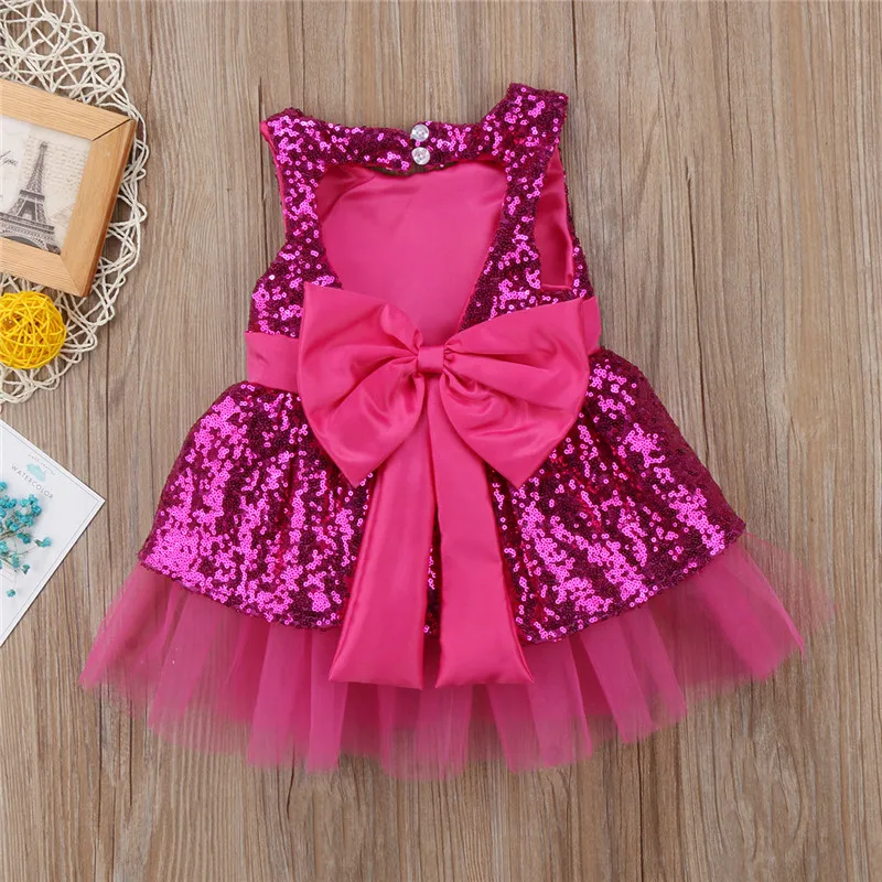 Детское кружевное платье с блестками и бантом на спине|dress for|dresses for girlsbaby girl sequin |