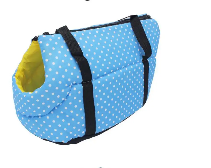 Собака сумка в горошек собак Pet Carrier Слинг зима теплая Кошка Перевозчик Открытый