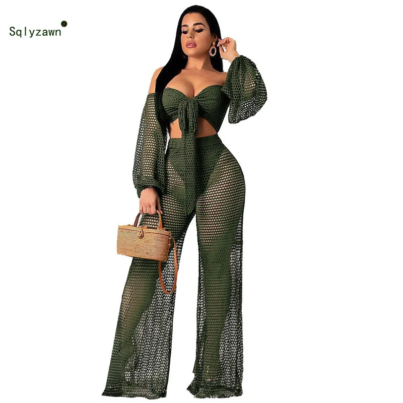 Женские комплекты из двух предметов весенний укороченный топ с длинными