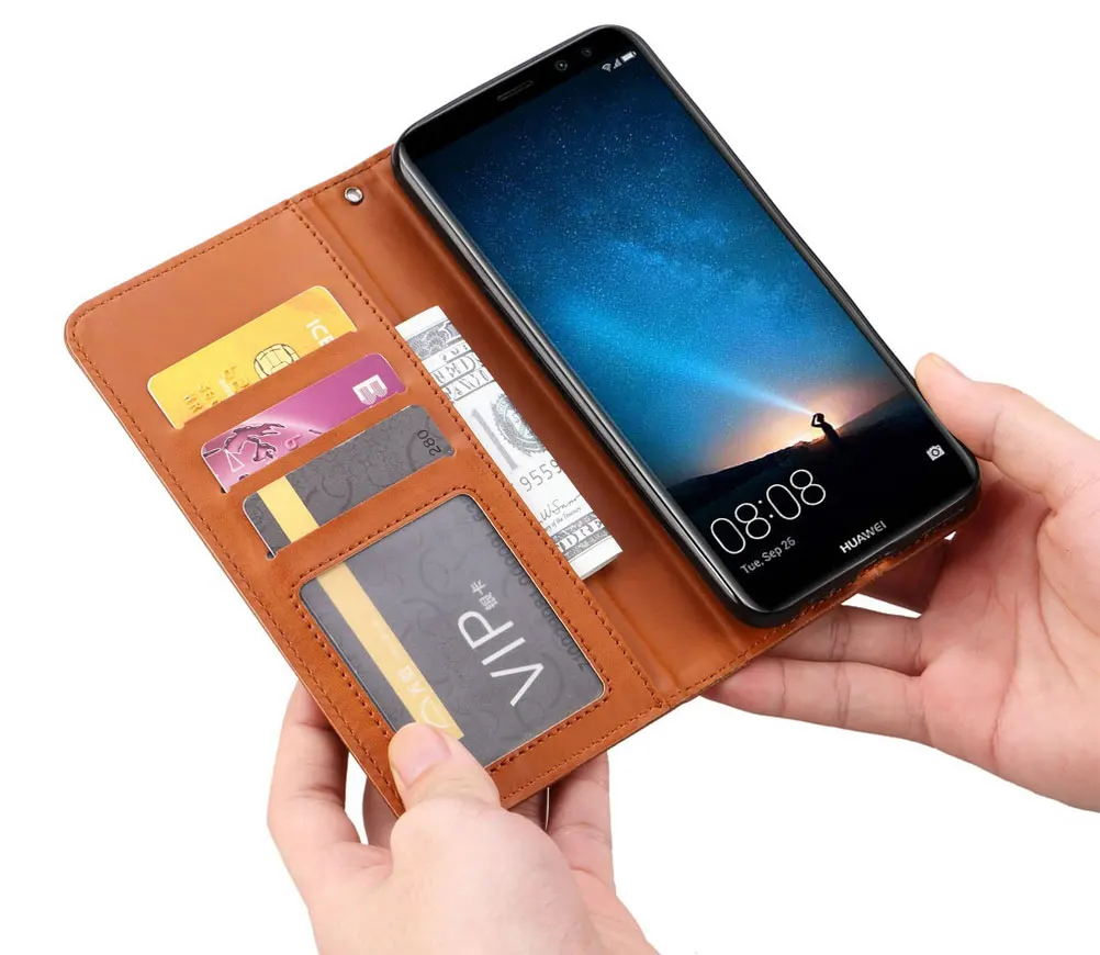 Чехол для телефона с отделением карт Huawei Mate10 Lite Роскошный кошелек Аксессуары
